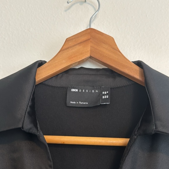 ASOS satin shirtdress - Picture 2 of 8